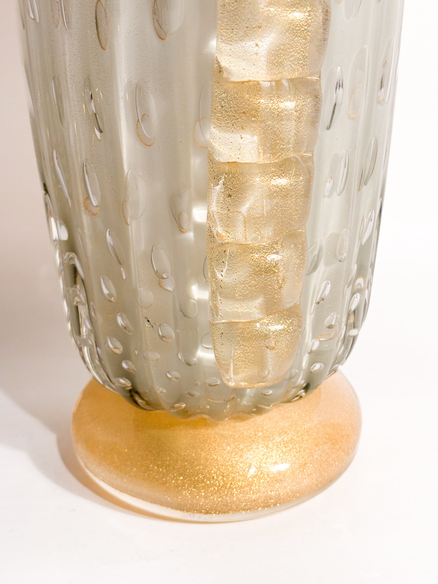 Vaso in Vetro di Murano Bullicante di Barovier & Toso Anni 60