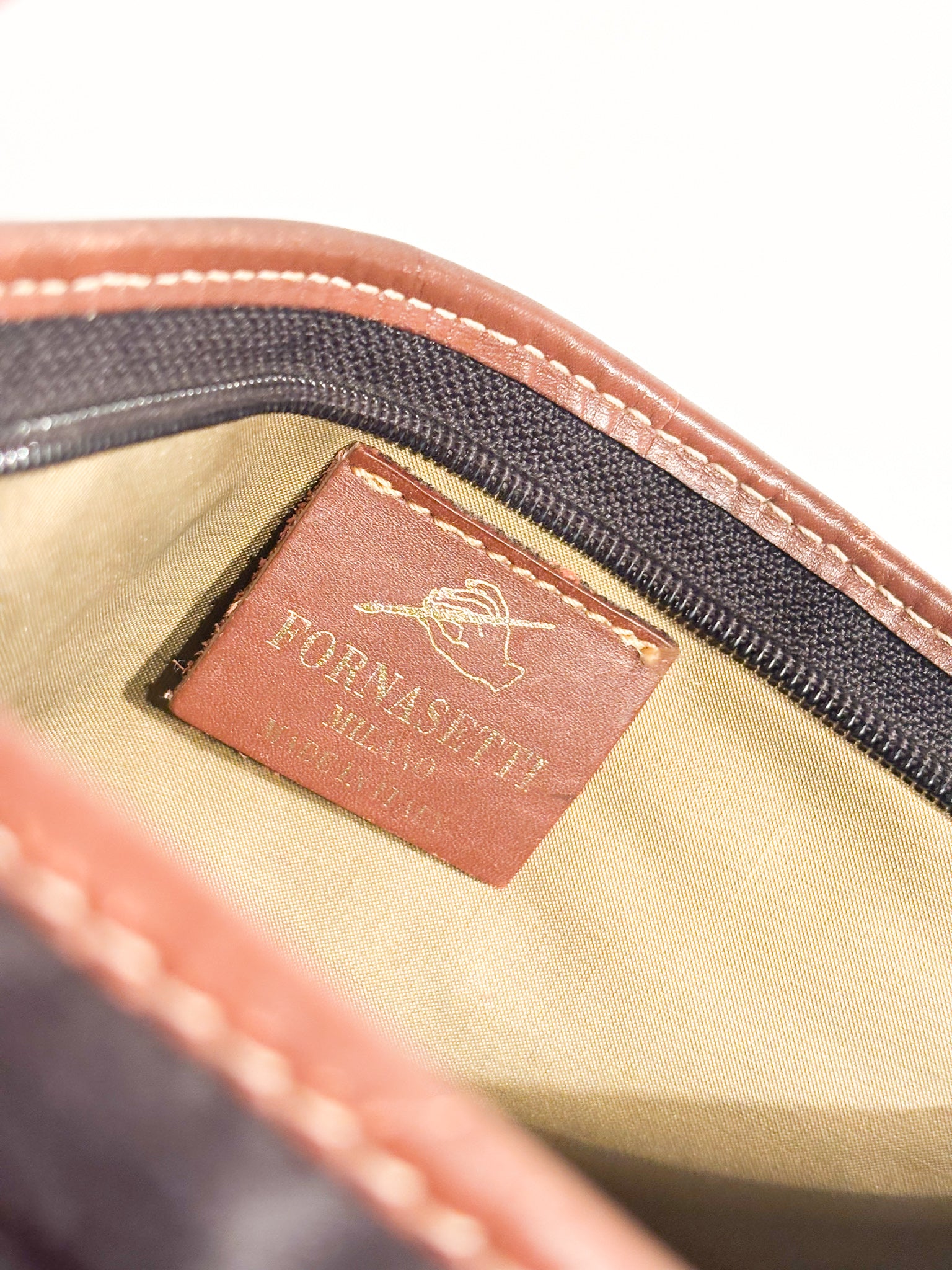 Borsa Pochette in Tessuto di Fornasetti Decoro Mongolfiere Anni 70