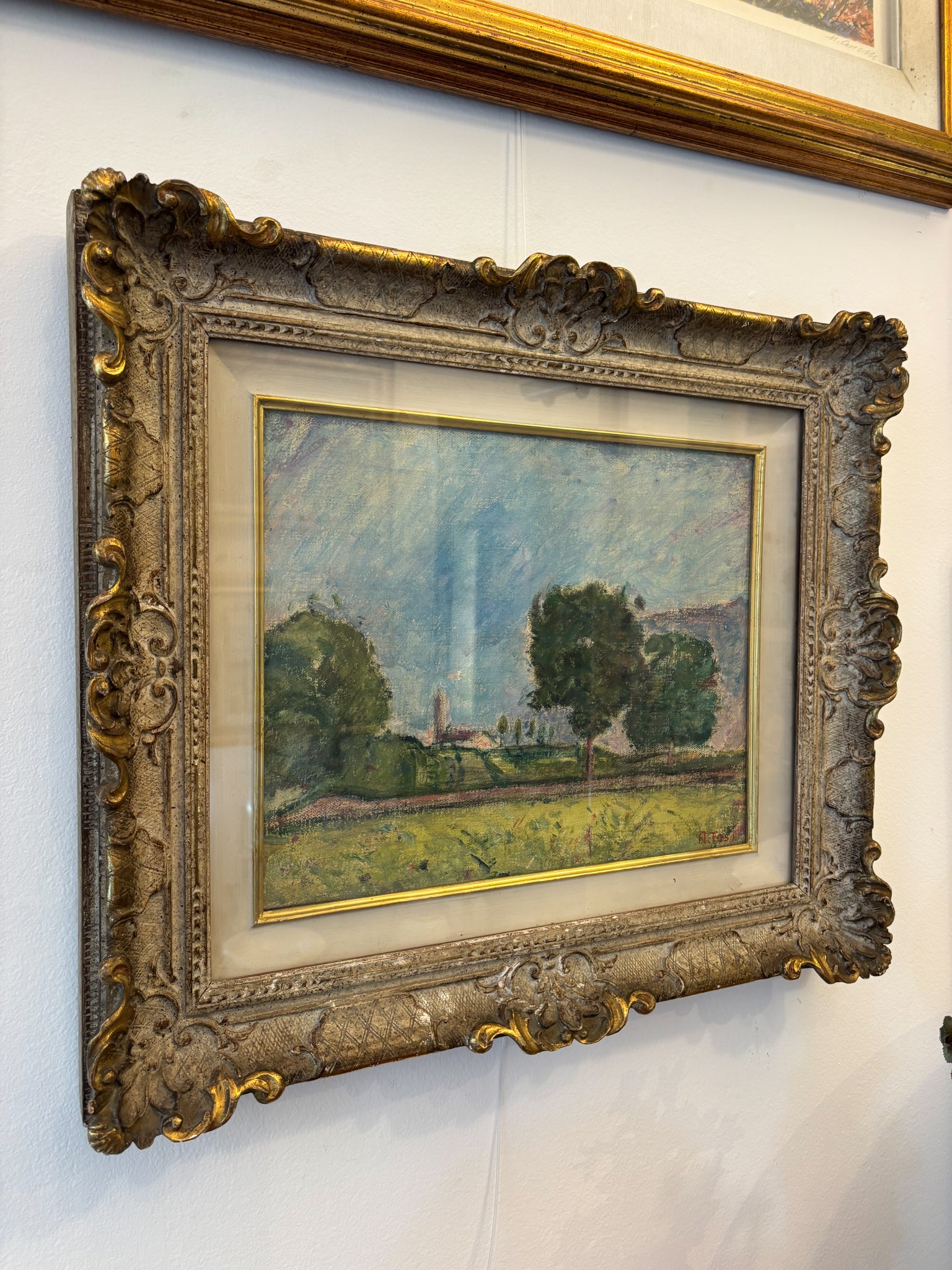 Dipinto Olio su Tela "I Noci" di Arturo Tosi del 1951