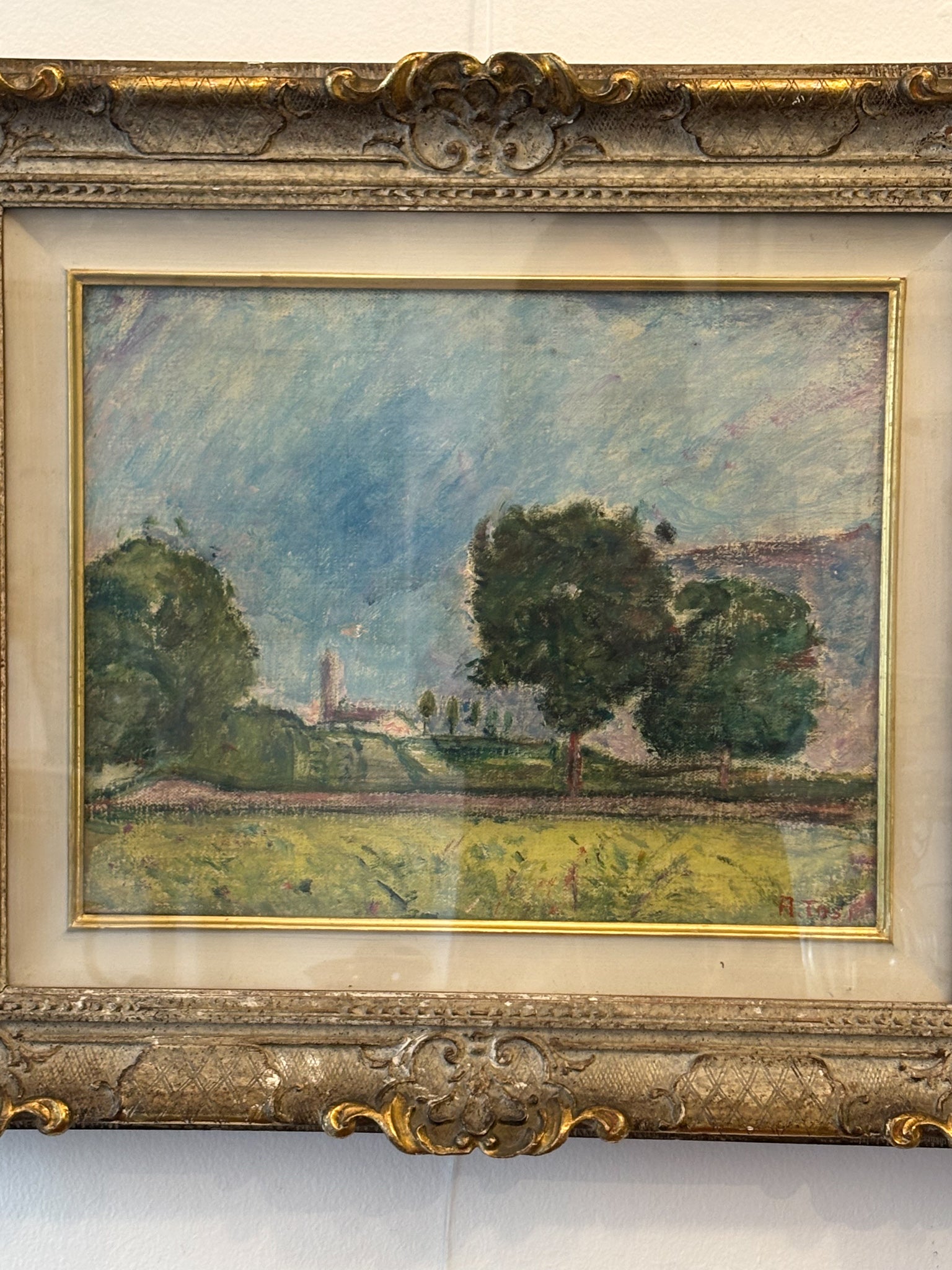 Dipinto Olio su Tela "I Noci" di Arturo Tosi del 1951