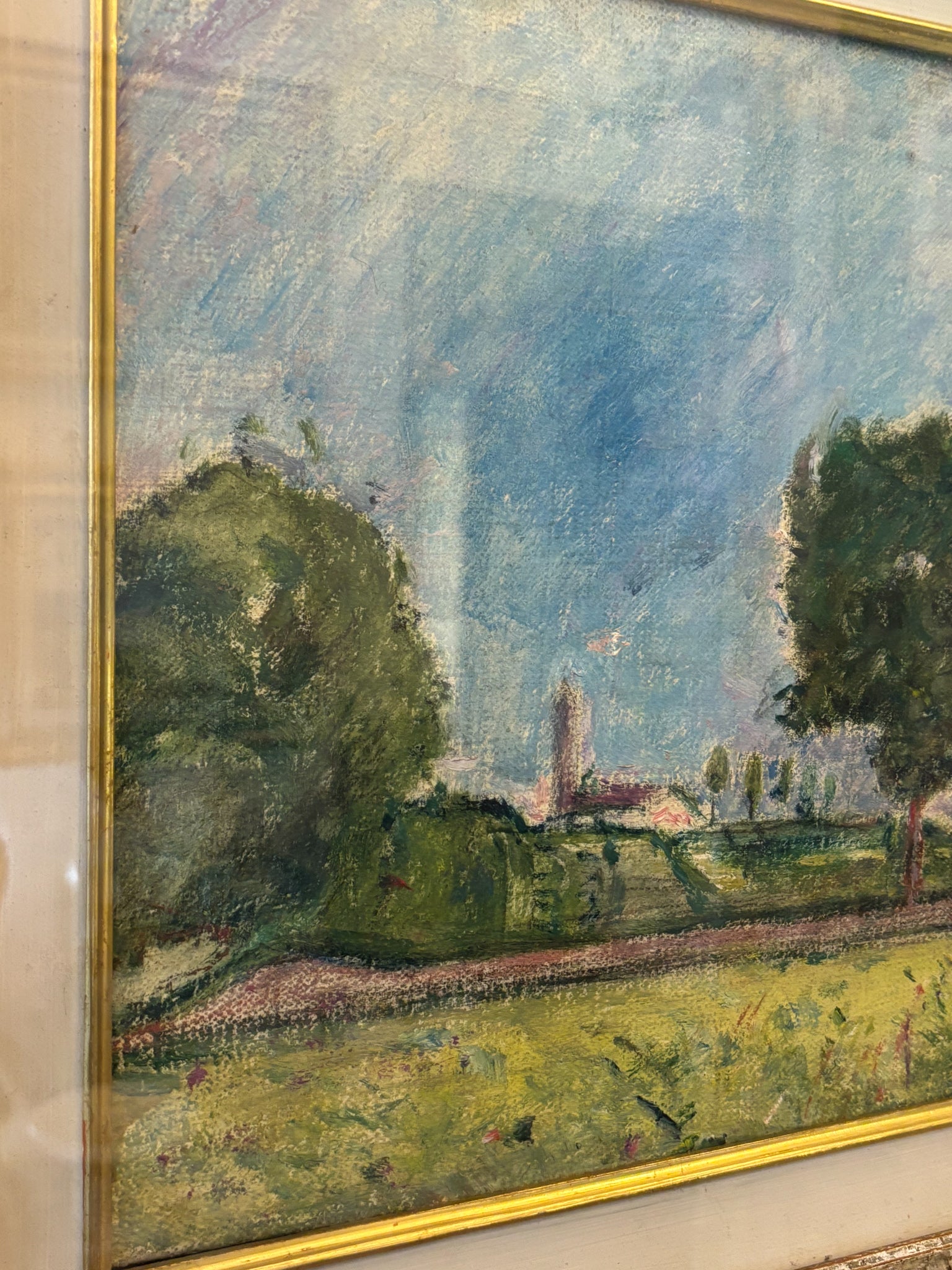 Dipinto Olio su Tela "I Noci" di Arturo Tosi del 1951