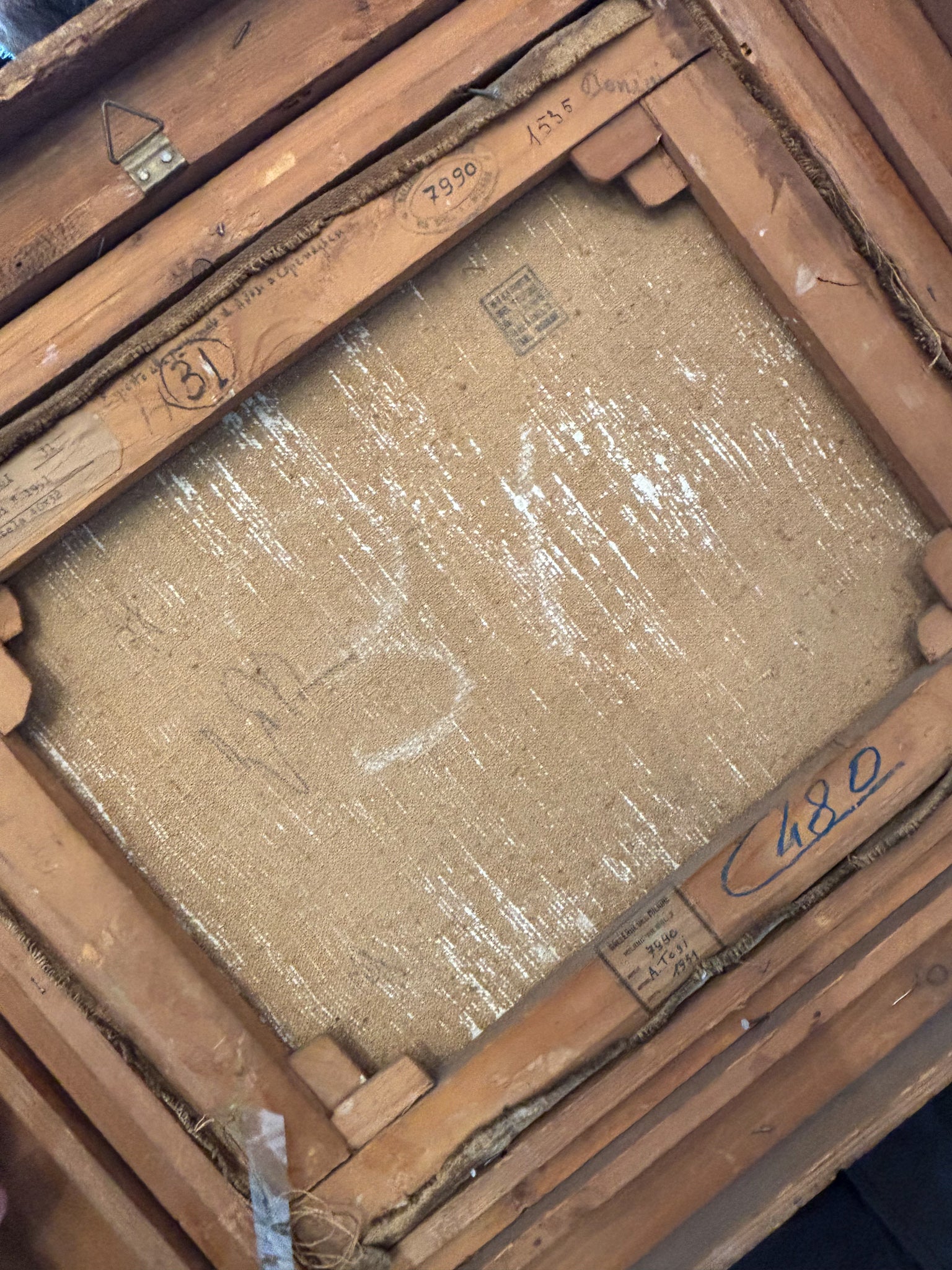 Dipinto Olio su Tela "I Noci" di Arturo Tosi del 1951