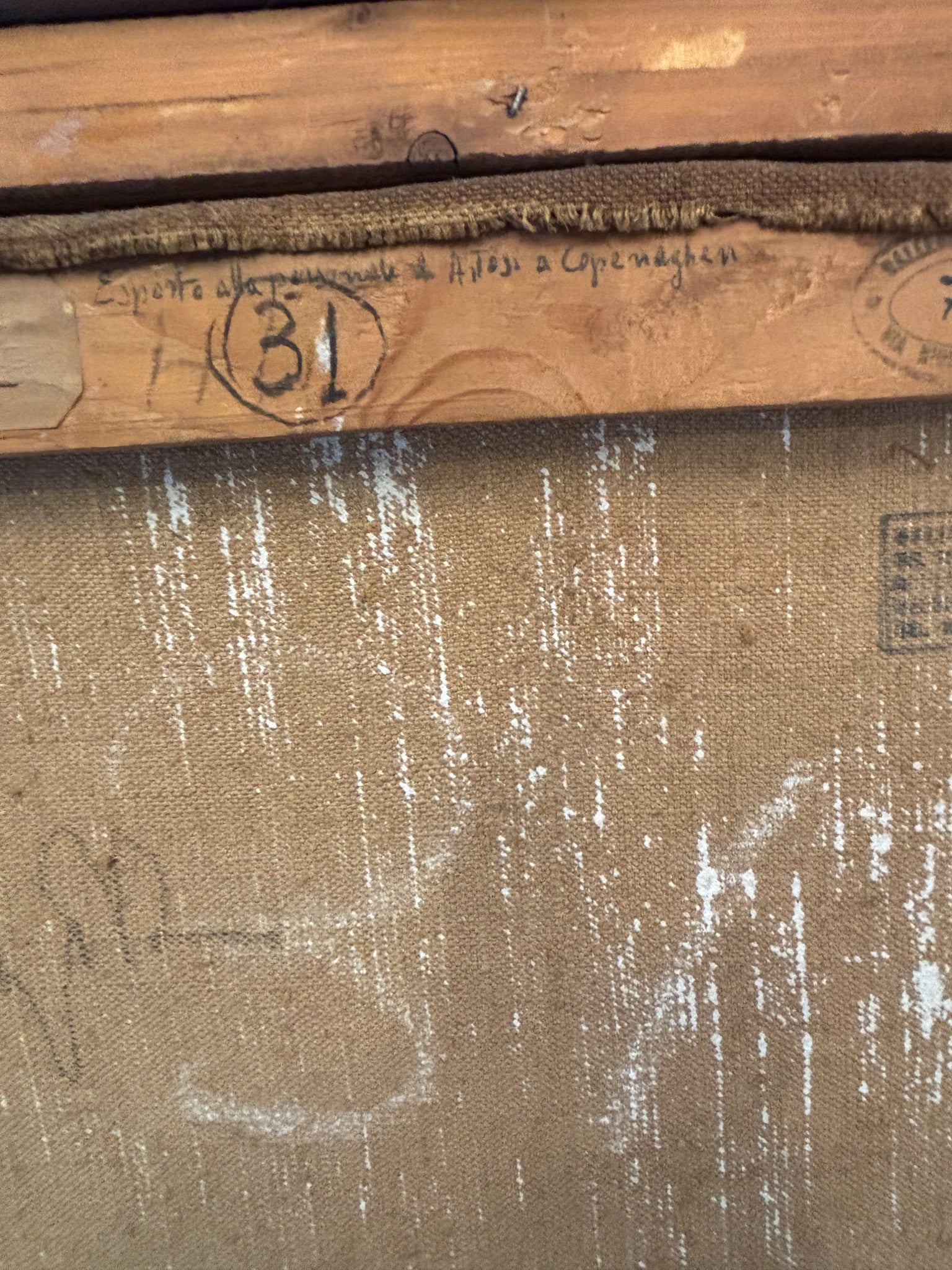 Dipinto Olio su Tela "I Noci" di Arturo Tosi del 1951