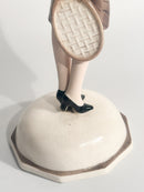 Statuina in Ceramica Goldscheider di Tennista di Stefan Dakon Anni 30
