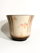 Vaso Cachepot in Ceramica di Galvani Pordenone Aerografata Anni 40