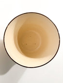 Vaso Cachepot in Ceramica di Galvani Pordenone Aerografata Anni 40