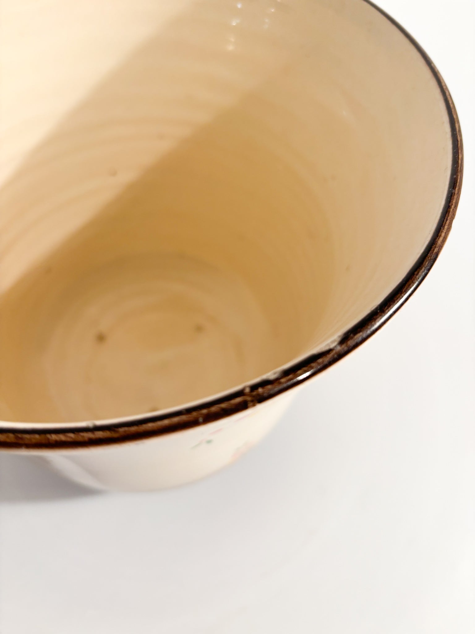 Cachepot Vase in Airbrushed Ceramic by Galvani Pordenone from the 1940s