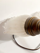 Two-Armed Wall Lamp in Murano Glass and Brass, 1940s