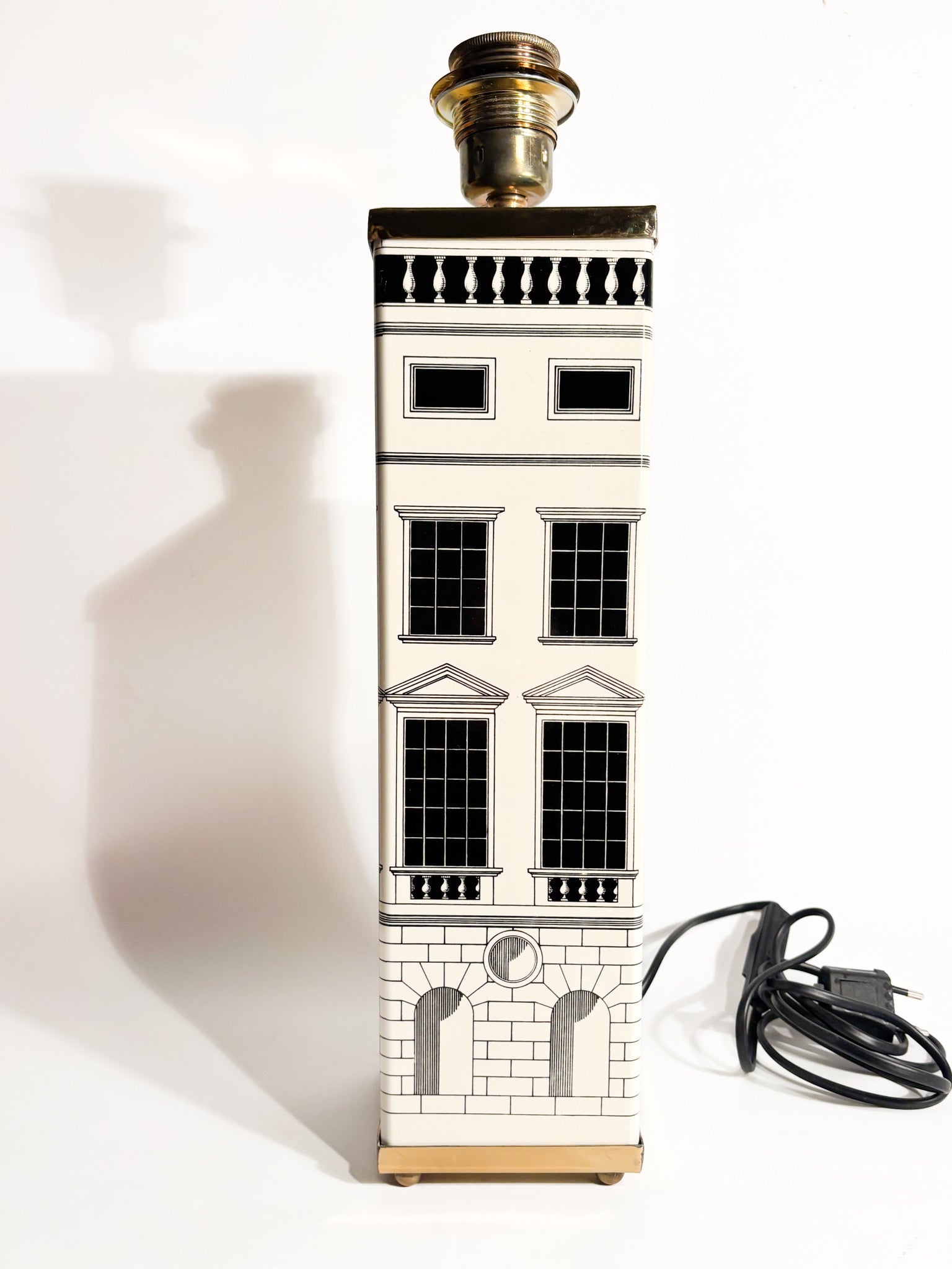 Lampada da Tavolo Squadrata Serie "Architettura" di Fornasetti Anni 90