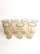 Set of 7 Murano glass glasses by Carlo Scarpa for Venini 1930s
