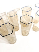 Set of 7 Murano glass glasses by Carlo Scarpa for Venini 1930s