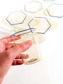 Set of 6 Murano glass glasses by Carlo Scarpa for Venini 1930s