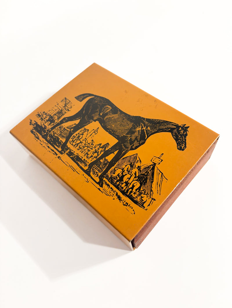 Piero Fornasetti Collector's Box with Horse in Metal and Wood from the 1950s