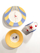 Hermès 'Circus' Breakfast Set in French Porcelain 80s