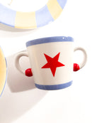 Hermès 'Circus' Breakfast Set in French Porcelain 80s