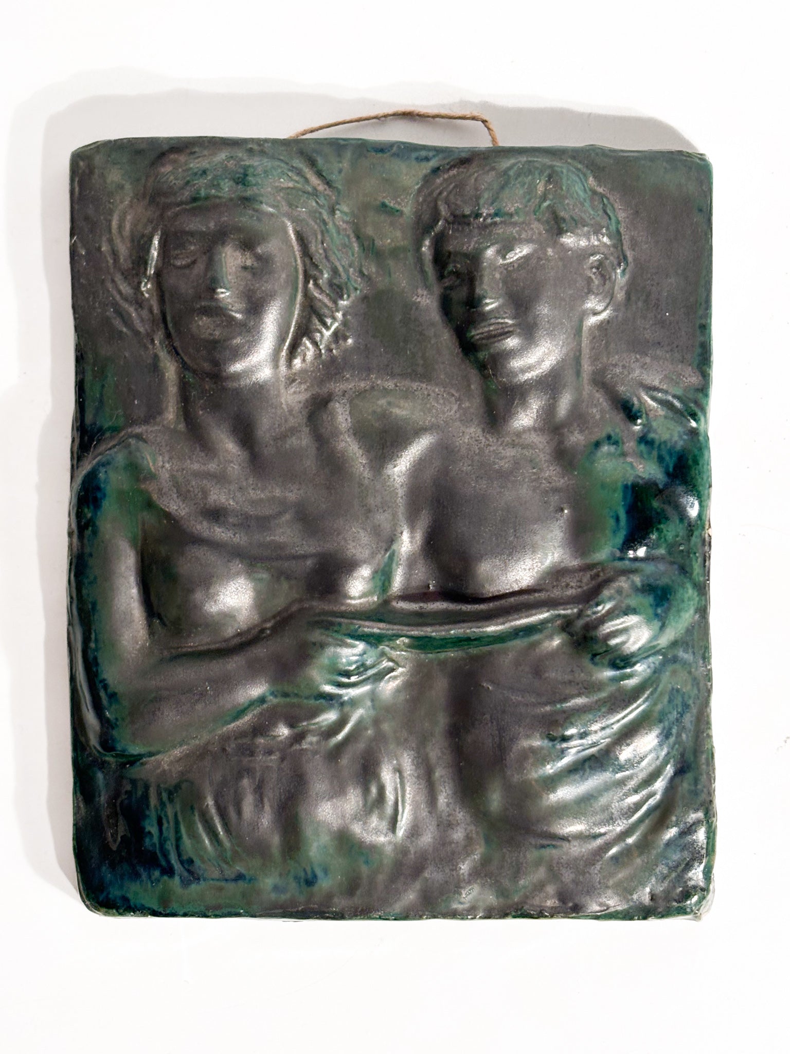 Piastra in Ceramica Scolpita Attribuita ad Angelo Biancini Anni 60