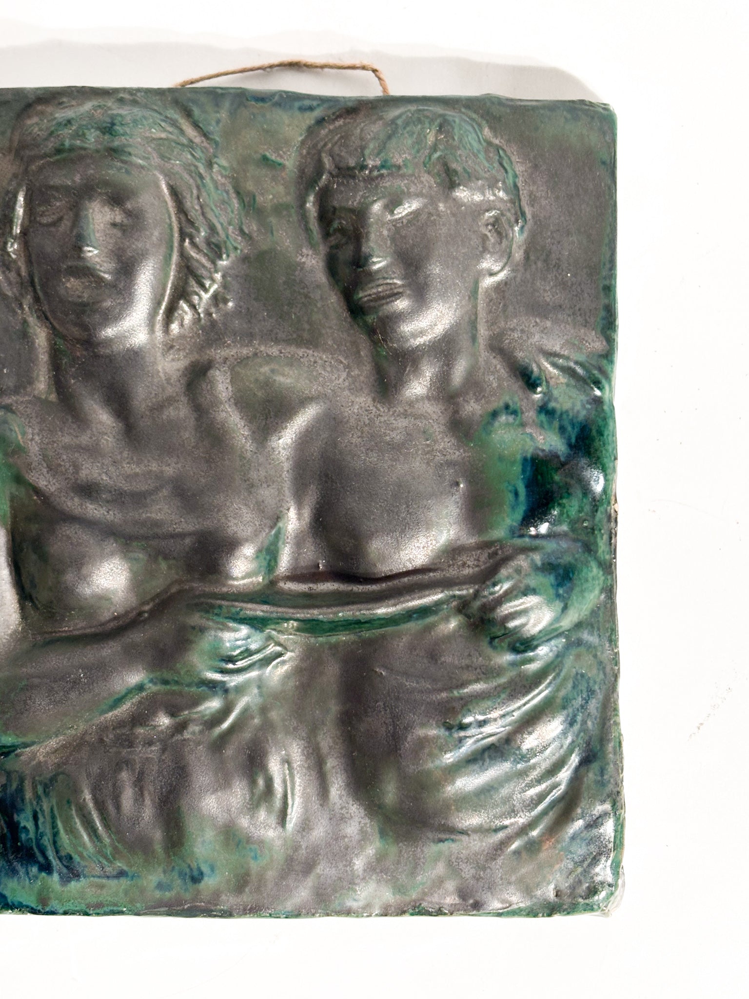 Piastra in Ceramica Scolpita Attribuita ad Angelo Biancini Anni 60