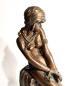 Scultura in Bronzo "La Schiava" Attribuita a Giacomo Ginotti XIX Secolo