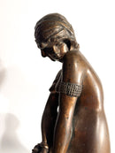 Scultura in Bronzo "La Schiava" Attribuita a Giacomo Ginotti XIX Secolo