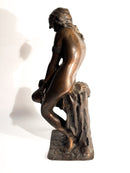 Scultura in Bronzo "La Schiava" Attribuita a Giacomo Ginotti XIX Secolo