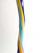 Vaso Multicolore in Vetro di Murano Torchon Anni 60