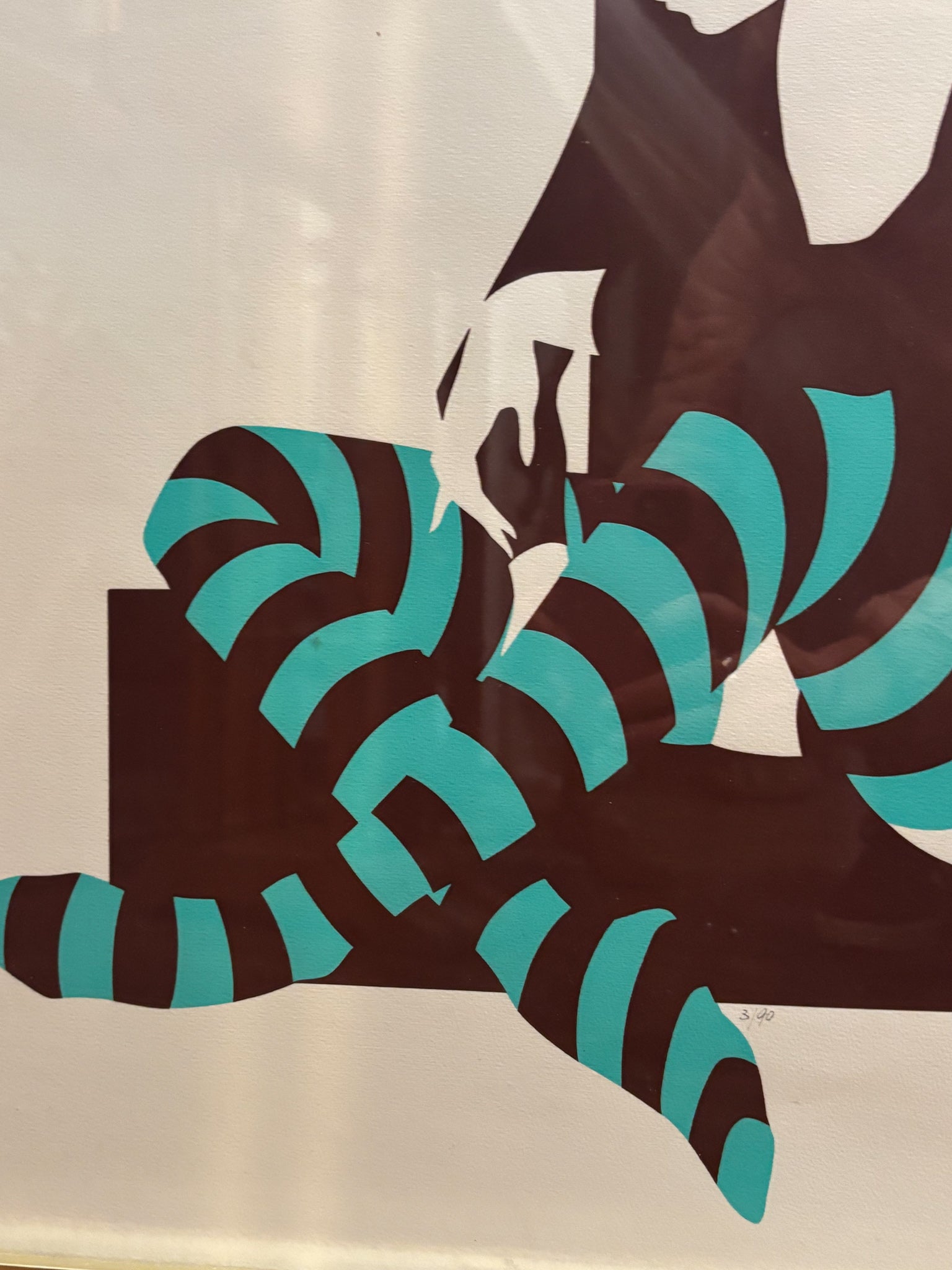 Litografia di Ballerina di Amleto Dalla Costa Anni 70