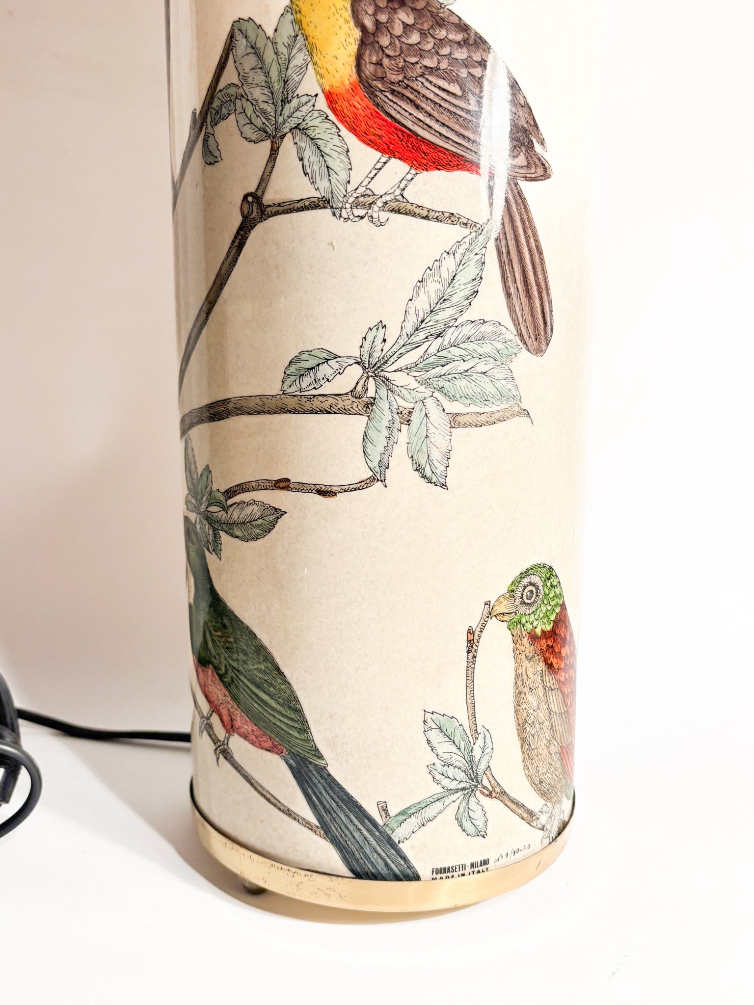 Lampada da Tavolo Serie Uccelli" di Piero Fornasetti Anni 70