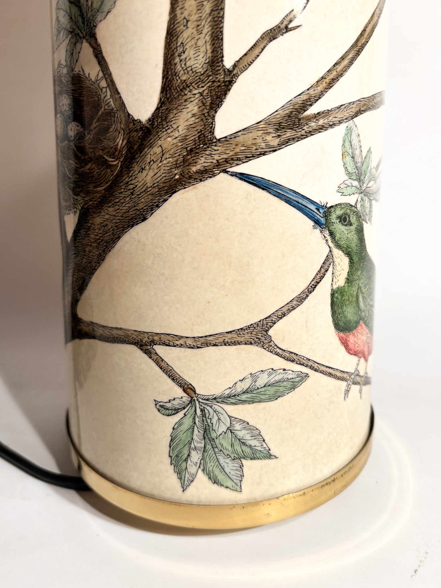 Lampada da Tavolo Serie Uccelli" di Piero Fornasetti Anni 70