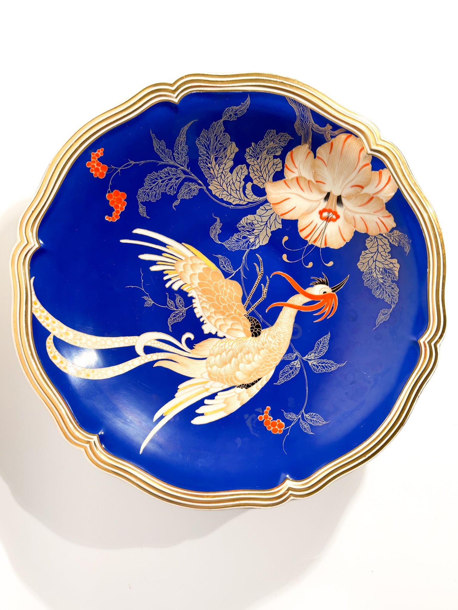 Rosenthal Porcelain Centerpiece Plate Chippendale Decoration 1940s