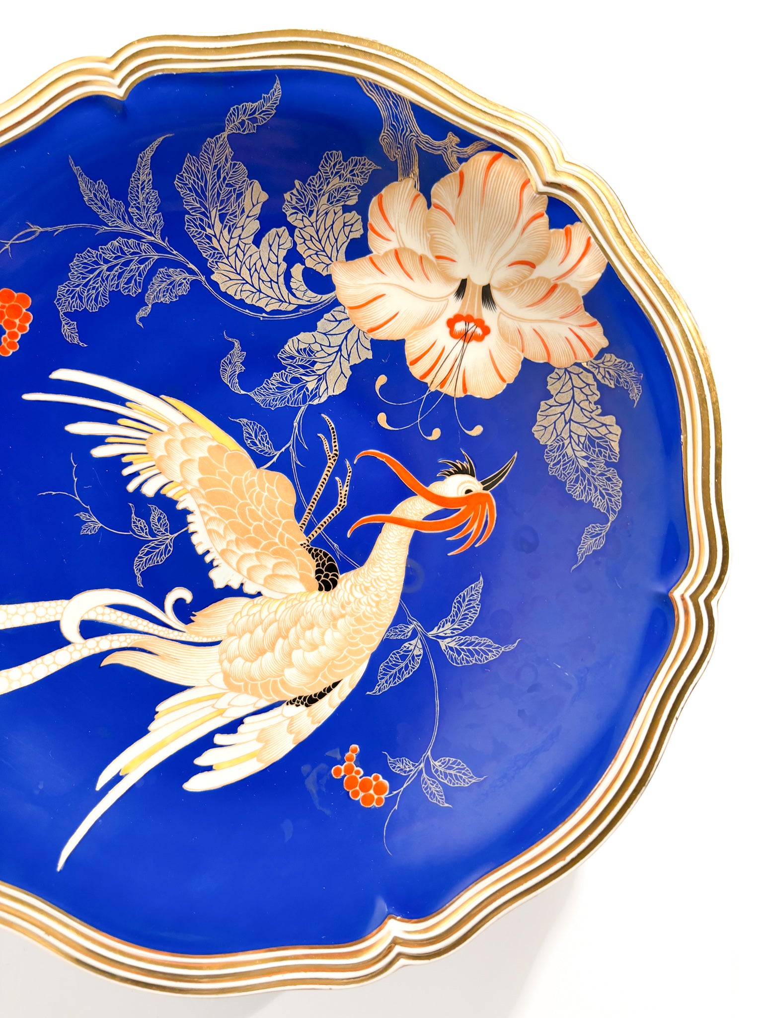 Rosenthal Porcelain Centerpiece Plate Chippendale Decoration 1940s