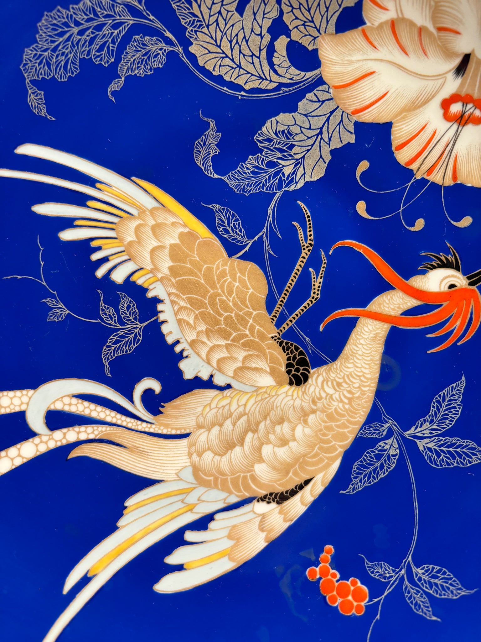 Rosenthal Porcelain Centerpiece Plate Chippendale Decoration 1940s