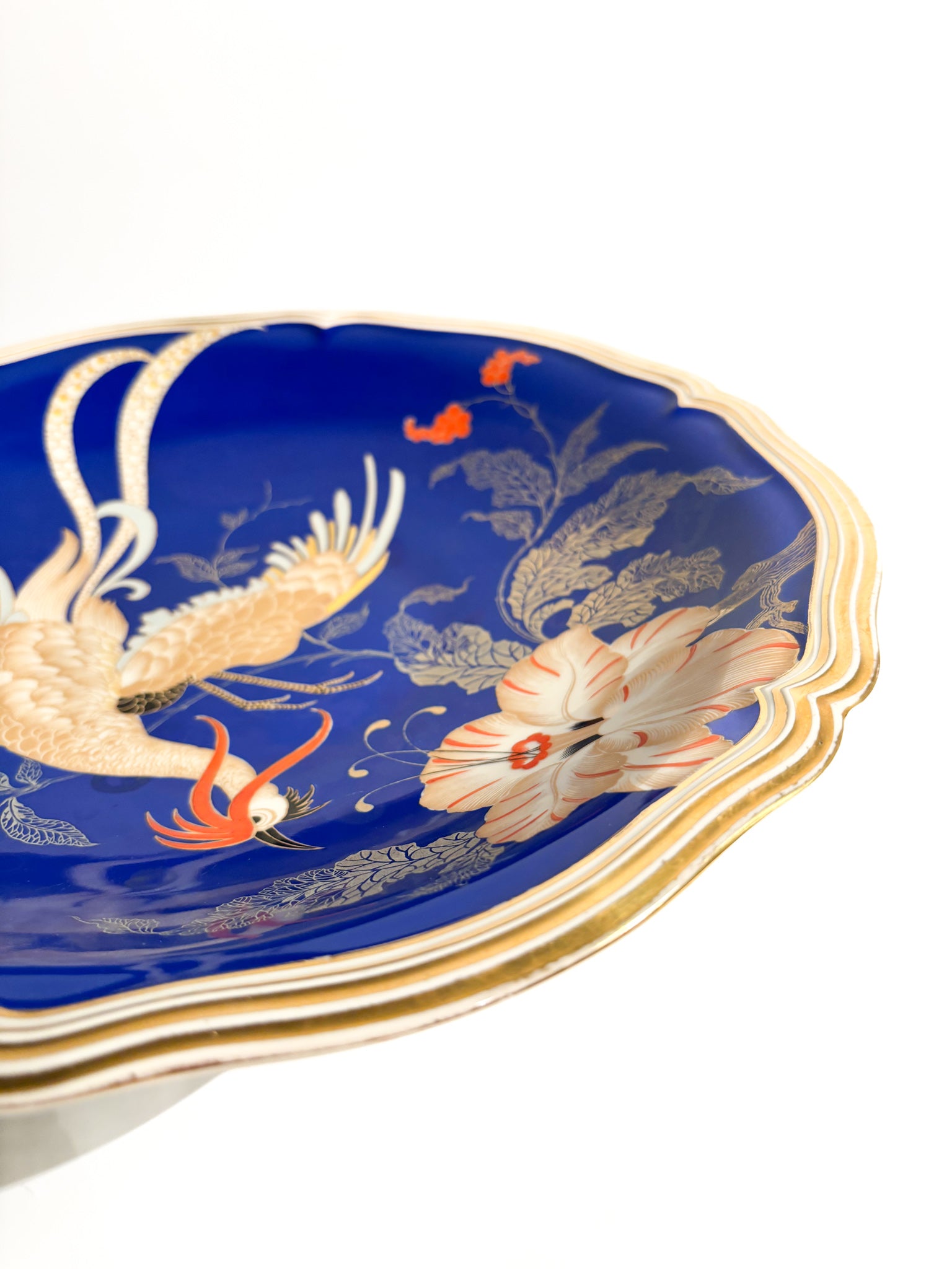 Rosenthal Porcelain Centerpiece Plate Chippendale Decoration 1940s