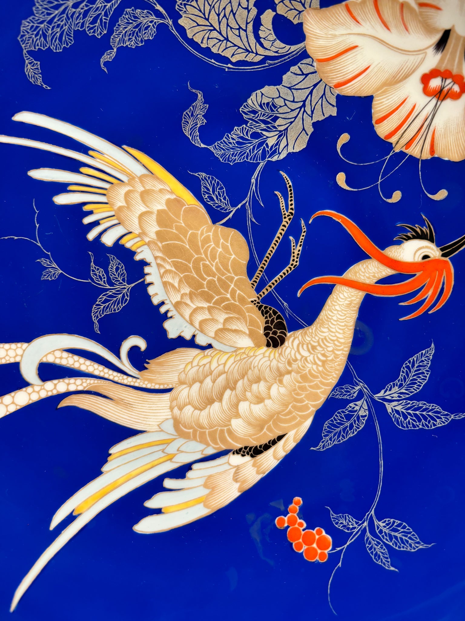 Rosenthal Porcelain Centerpiece Plate Chippendale Decoration 1940s