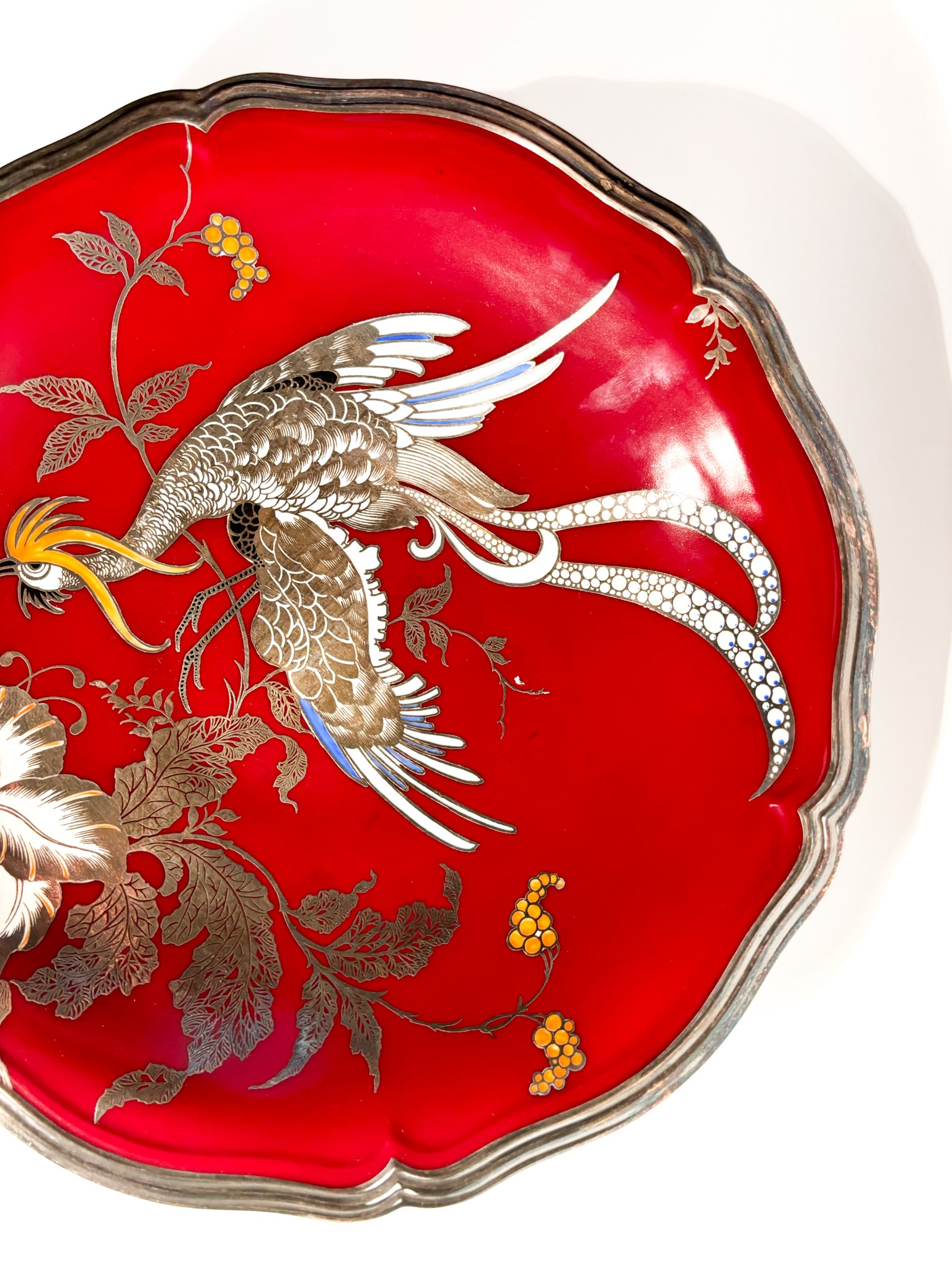 Rosenthal Porcelain Centerpiece Plate Chippendale Decoration 1940s