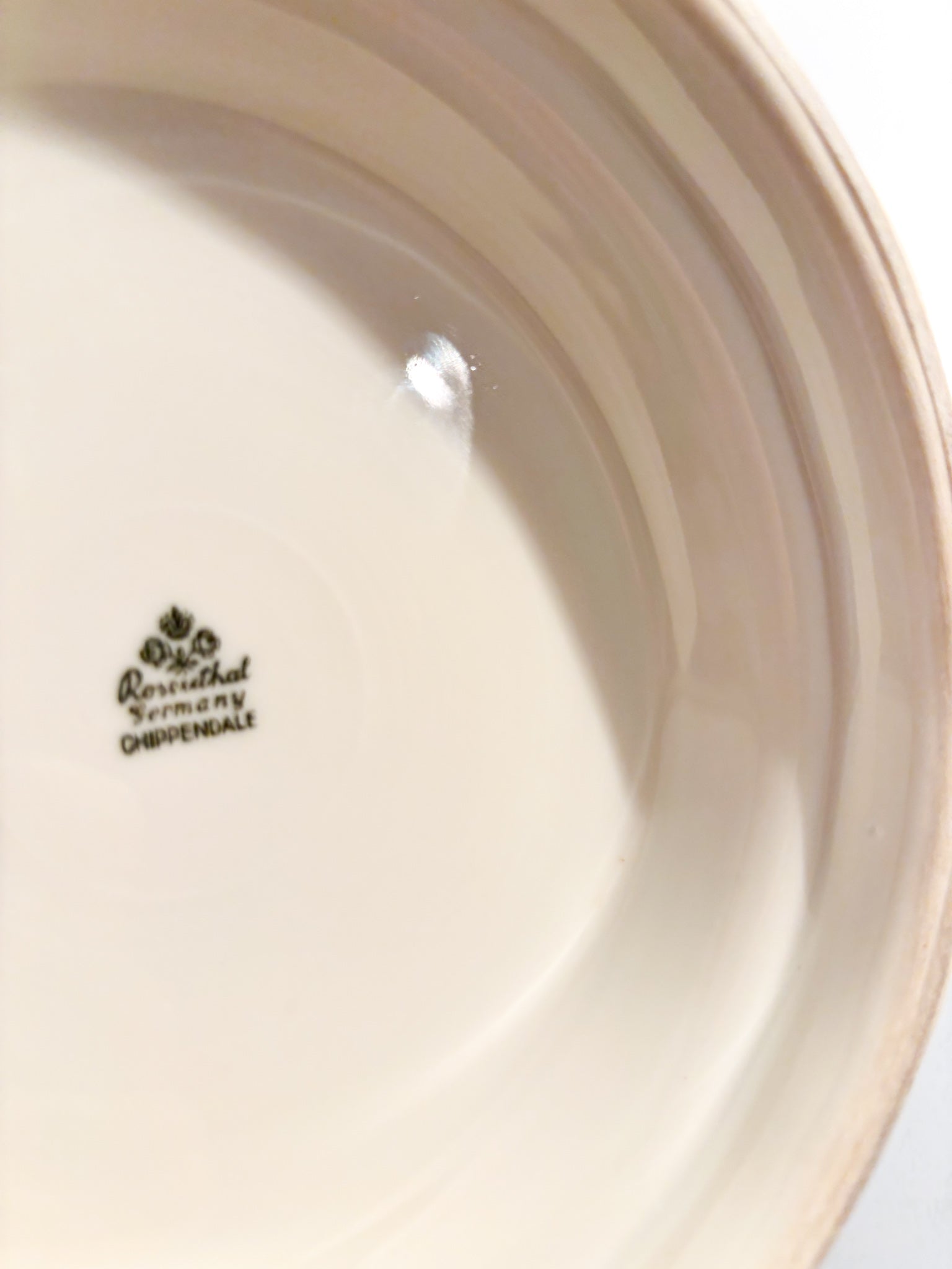 Rosenthal Porcelain Centerpiece Plate Chippendale Decoration 1940s