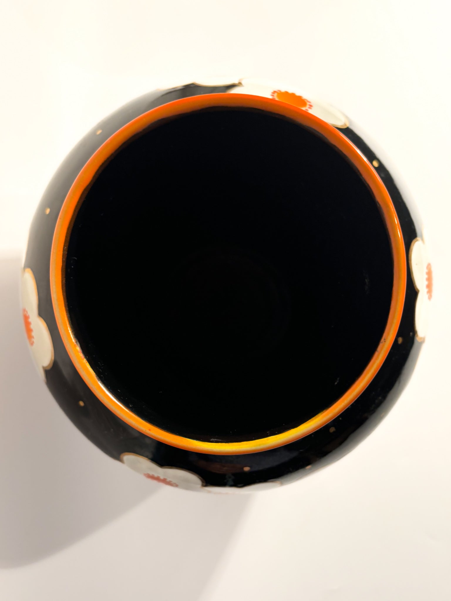 Hand-Painted Perugia Ceramic Vase from the 1950s