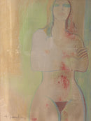 Dipinto Tecnica Mista di Nudo Femminile di Branchi del 1967