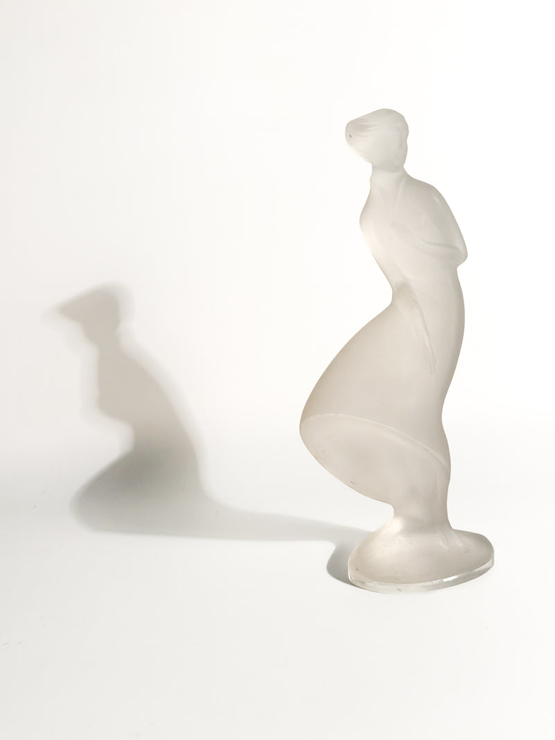 Statua Figurina di Dama del Vento in Cristallo di Lalique Anni 30