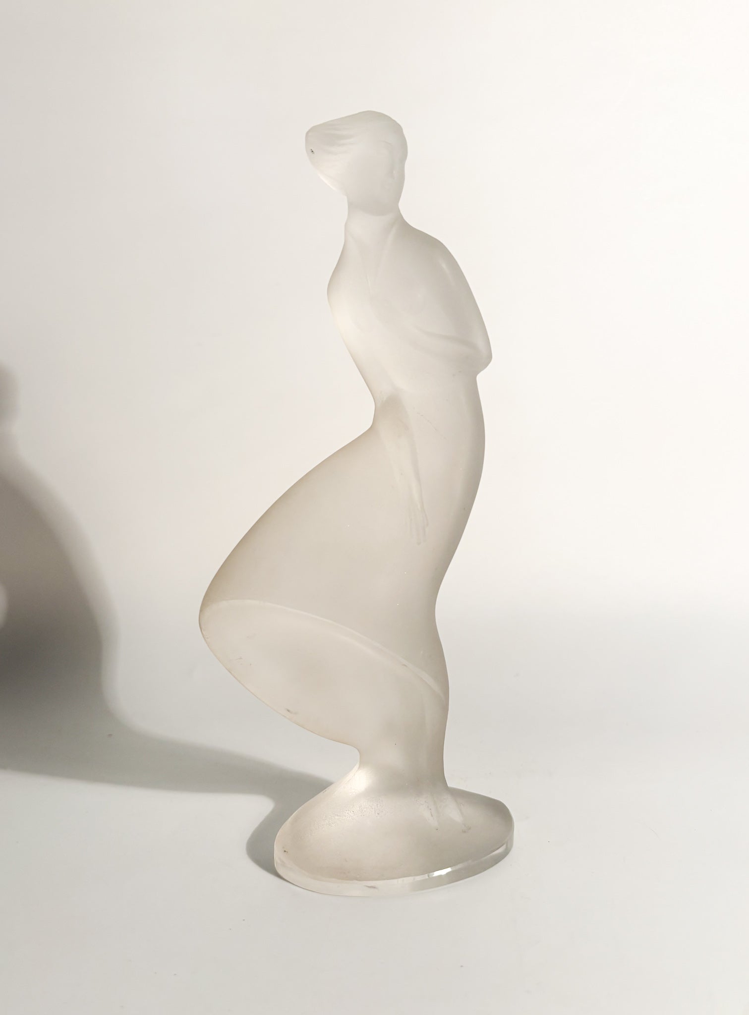 Lalique Crystal Wind Lady Figurine Statue 1930s