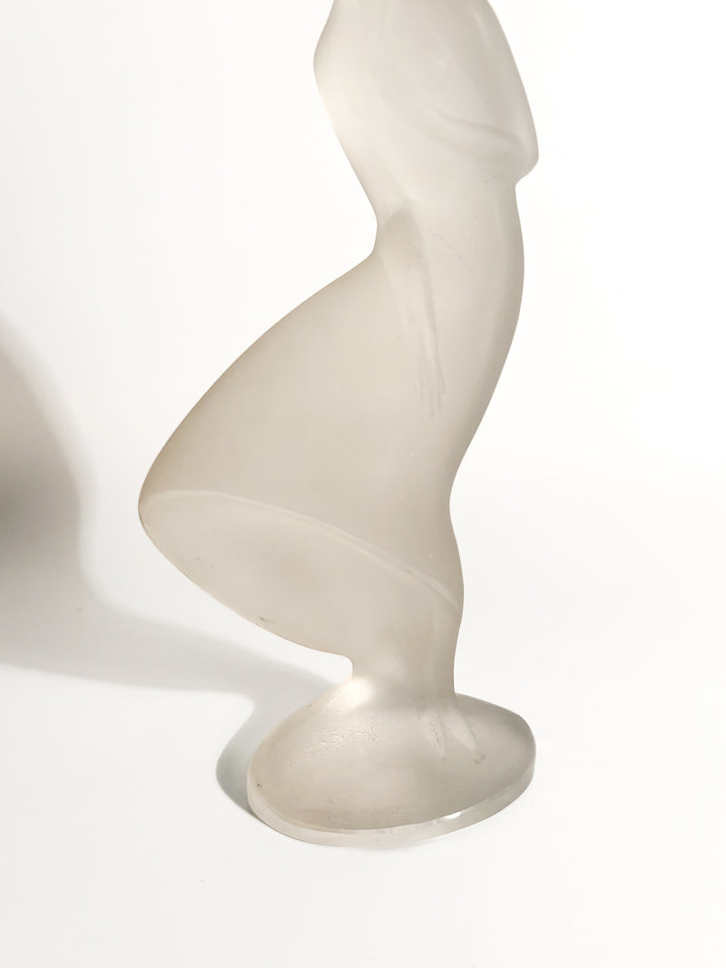 Statua Figurina di Dama del Vento in Cristallo di Lalique Anni 30