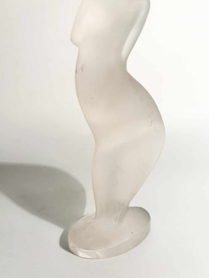 Statua Figurina di Dama del Vento in Cristallo di Lalique Anni 30