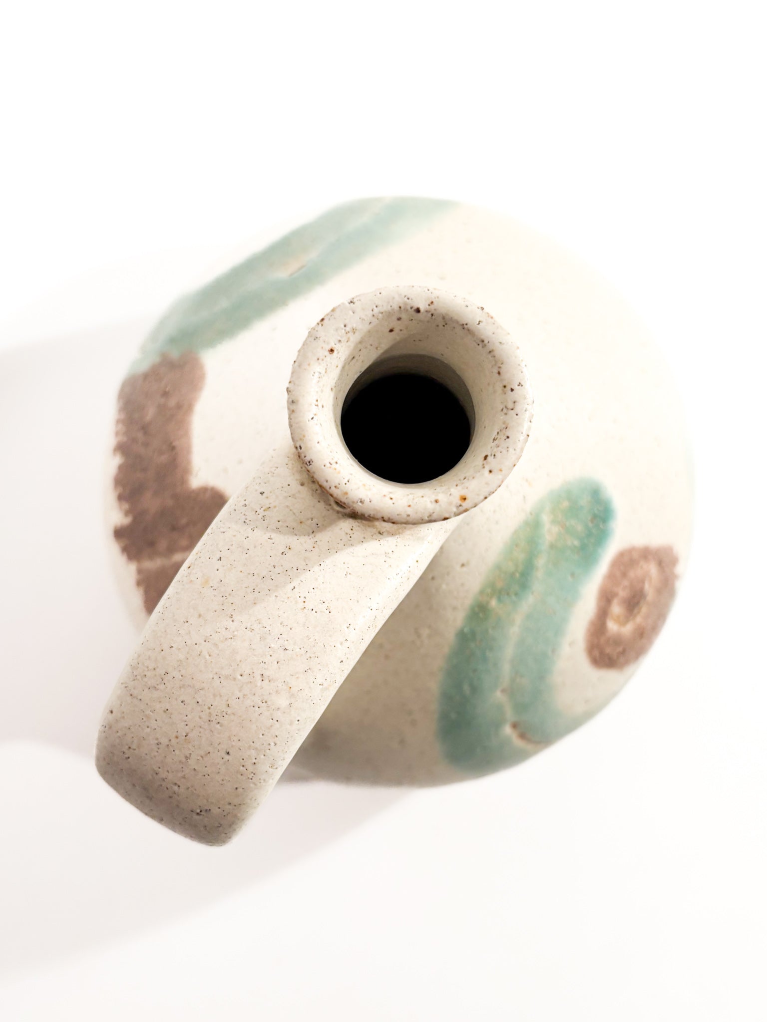 Brocca Vaso in Ceramica Dipinta di Bruno Gambone Anni 70