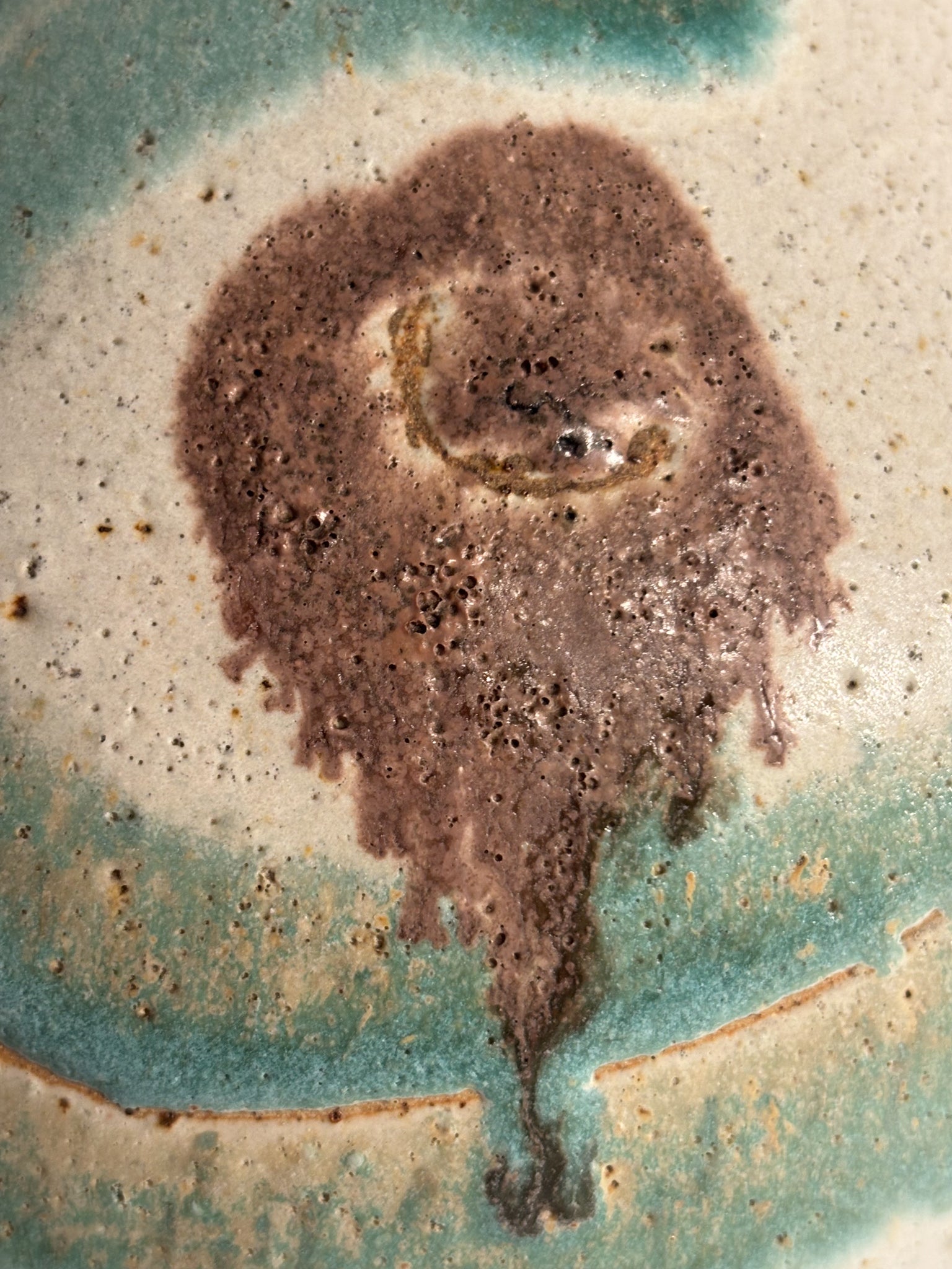 Brocca Vaso in Ceramica Dipinta di Bruno Gambone Anni 70