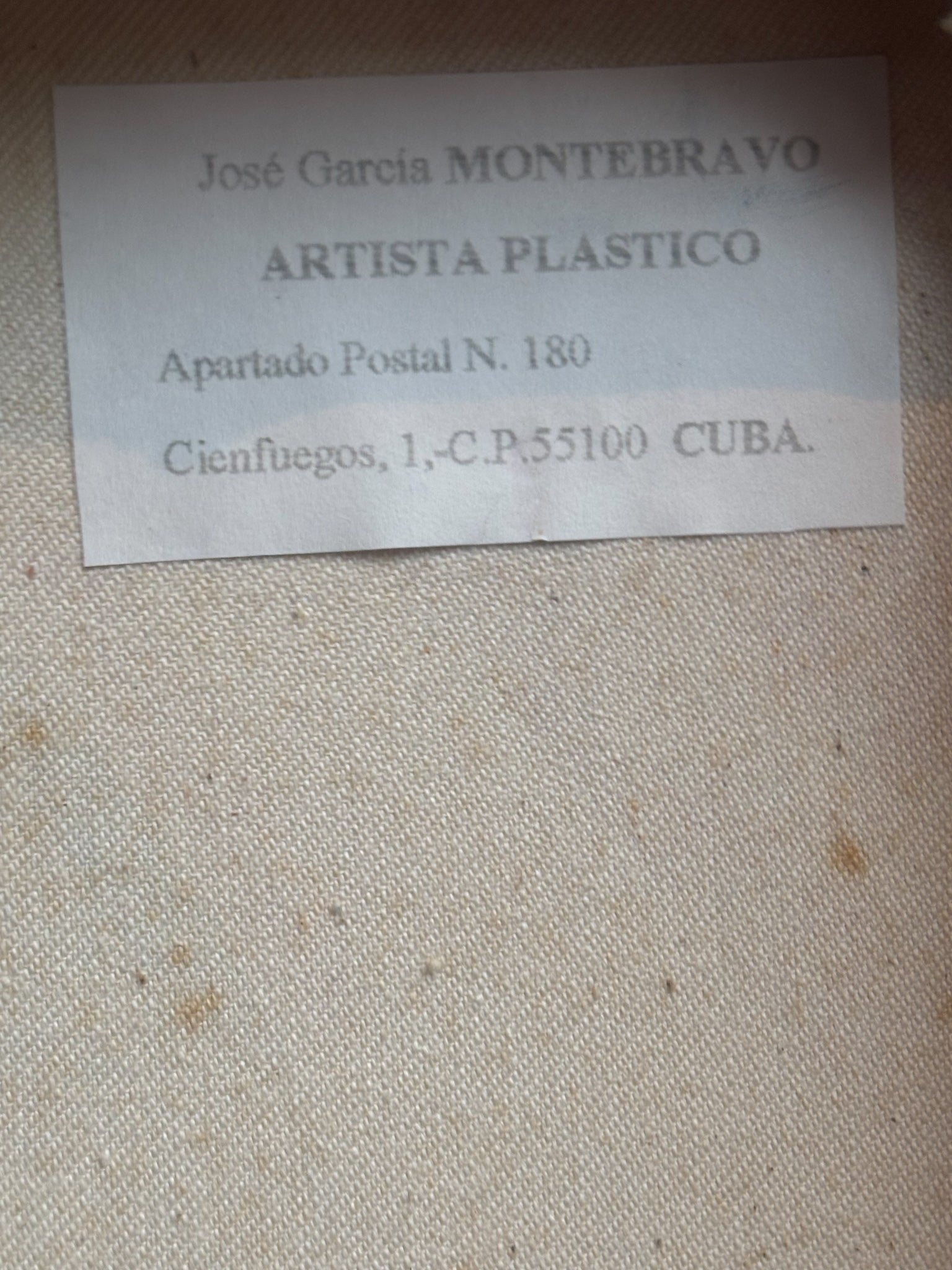 Oil Painting on Canvas of Female Portrait by José Garcìa Montebravo from 1998