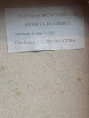 Dipinto Olio su Tela di Ritratto Femminile di José Garcìa Montebravo del 1998