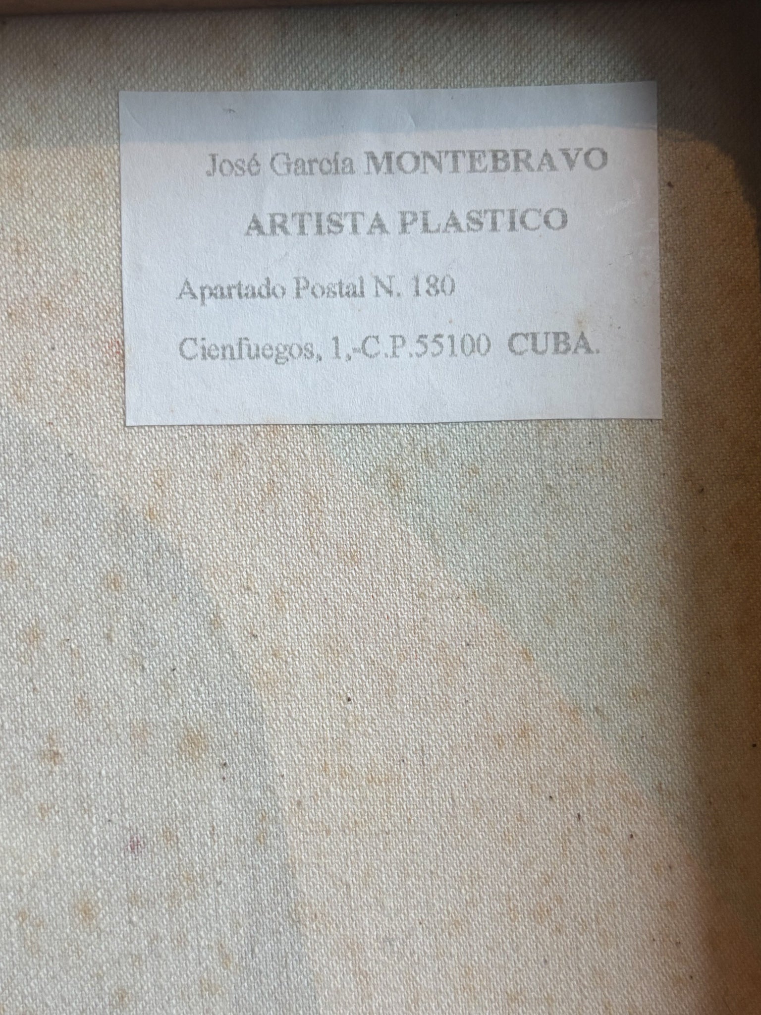 Oil Painting on Canvas of Female Portrait by José Garcìa Montebravo from 1998