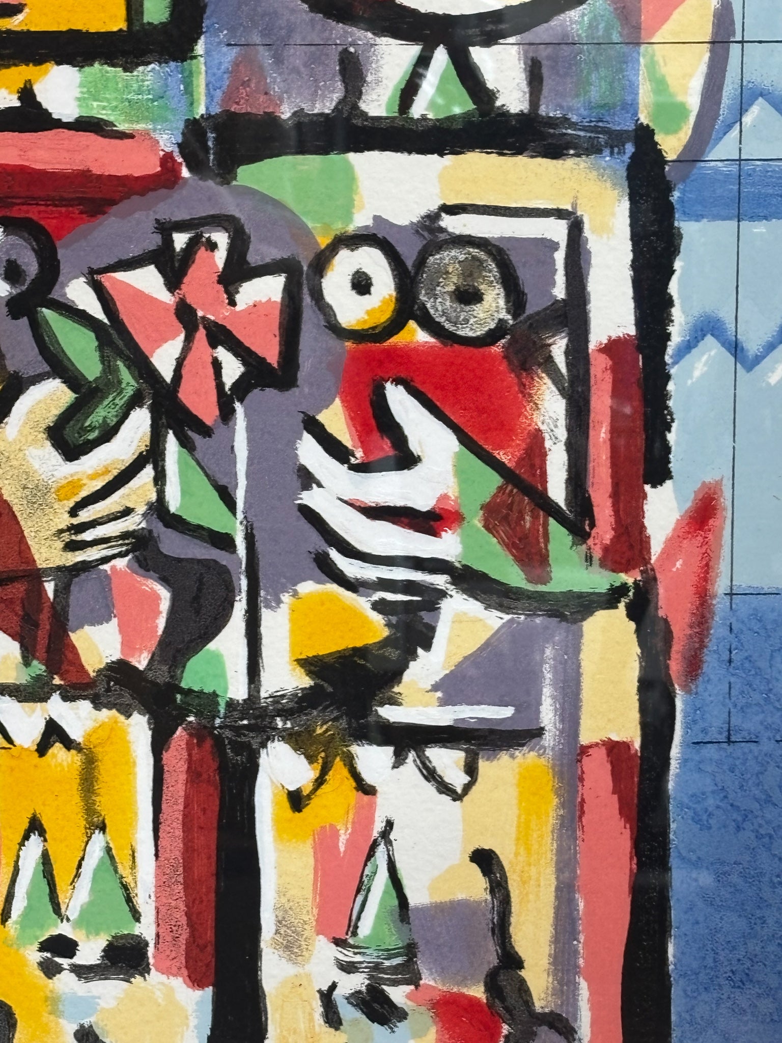 Litografia a Colori "Gli Sposi" di Ibrahim Kodra Anni 70