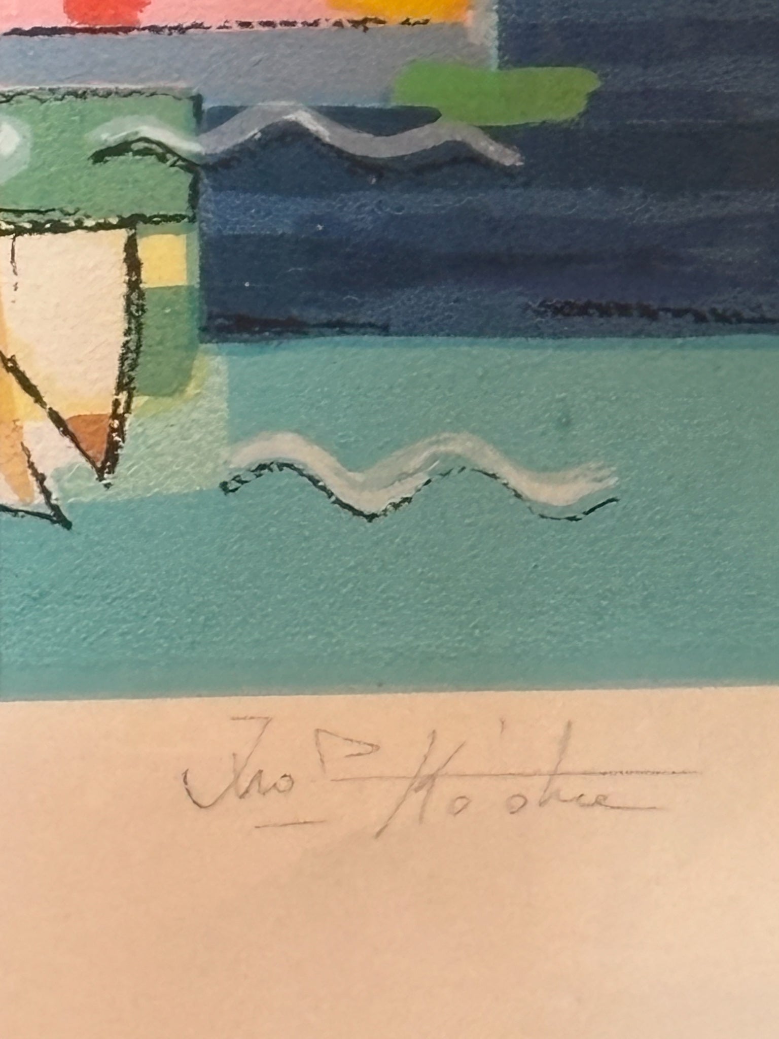 Litografia di "Istanbul" di Ibrahim Kodra Anni 70