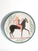 Piatto di Cavaliere in Ceramica di Carlo Morelli Faenza Anni 60