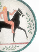 Piatto di Cavaliere in Ceramica di Carlo Morelli Faenza Anni 60